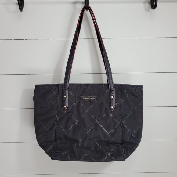 Vera Bradley Handbags - Vera Bradley Large Black Tote Bag Women's Shoulder Bag/Purse
